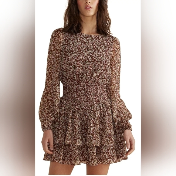 MINKPINK Pascoe Floral Printed Ruffled Mini Dress - Picture 1 of 12